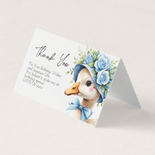 One Silly Goose baby boy birthday thank you