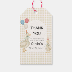 One Silly Goose Birthday Invitation Gift Tags