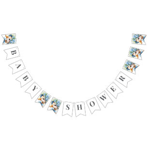 One Silly Goose Boy Baby shower Bunting Flags
