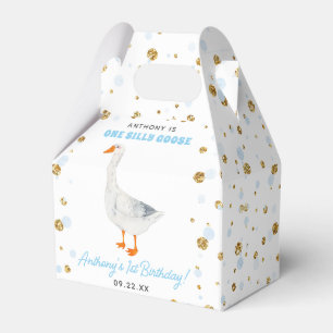 One Silly Goose Boys 1st Birthday Party Favor Box