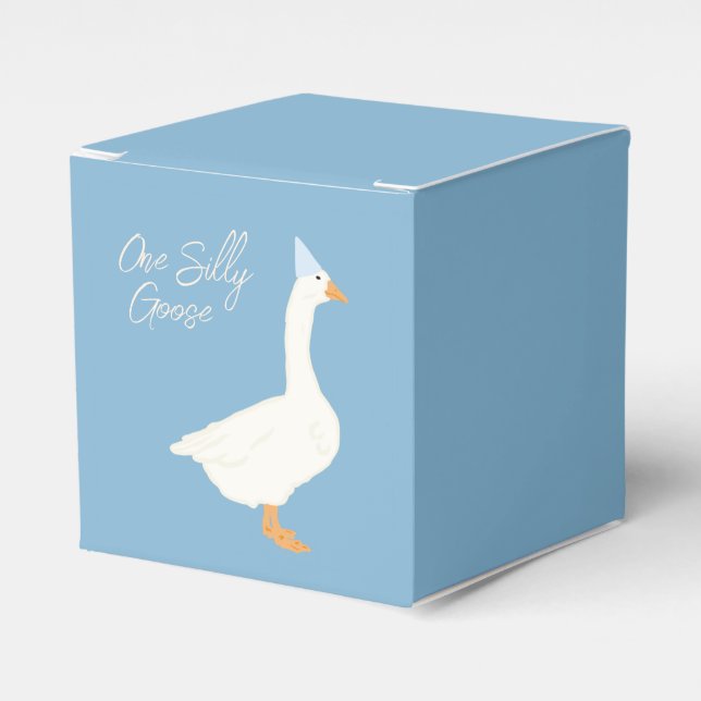 One Silly Goose  Favor Box (Front Side)