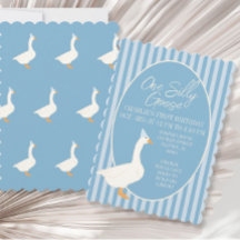 One Silly Goose First Birthday 