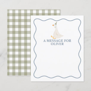 One Silly Goose First Birthday Time Capsule