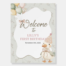 One Silly Goose, Goose, ONE, First Birthday, Goose