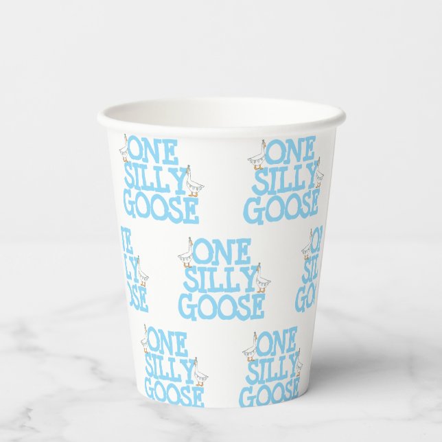 One Silly Goose  Paper Cups (Back)