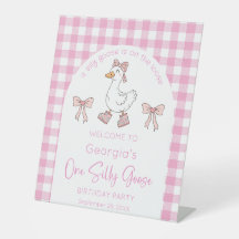 One Silly Goose Pink 1st Birthday
