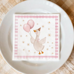 One Silly Goose Spring Party Farm First Birthday Napkin