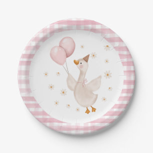 One Silly Goose Spring Party Farm First Birthday Paper Plate