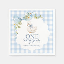 One Silly Goose Vintage Daisy Birthday Invitation