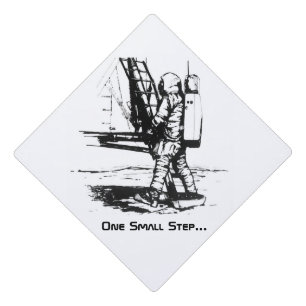 One Small Step Apollo 11 Moon Landing Graduation Cap Topper