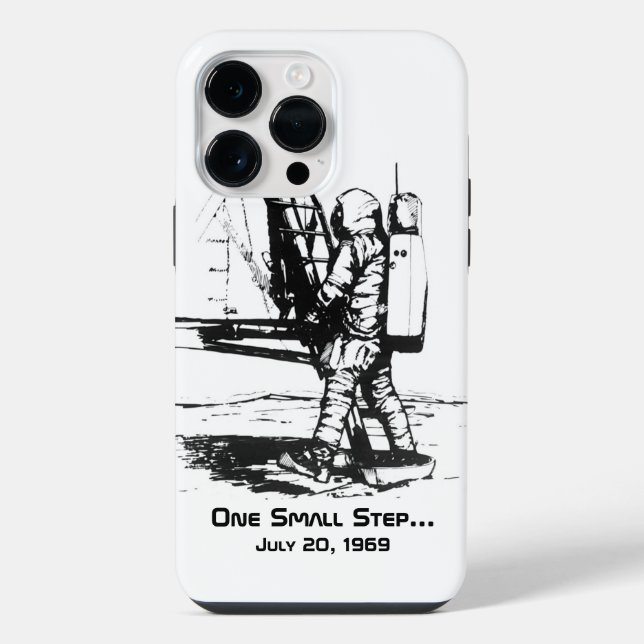 One Small Step Apollo 11 Moon Landing iPhone Case (Back)