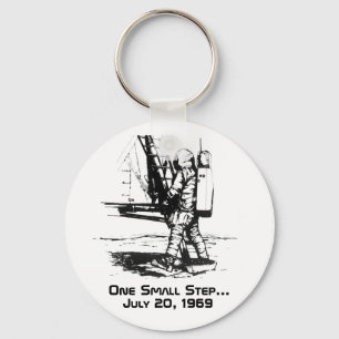 One Small Step Apollo 11 Moon Landing Keychain