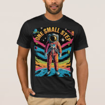 One Small Step Retro Spacewalk Tribute to Explorat
