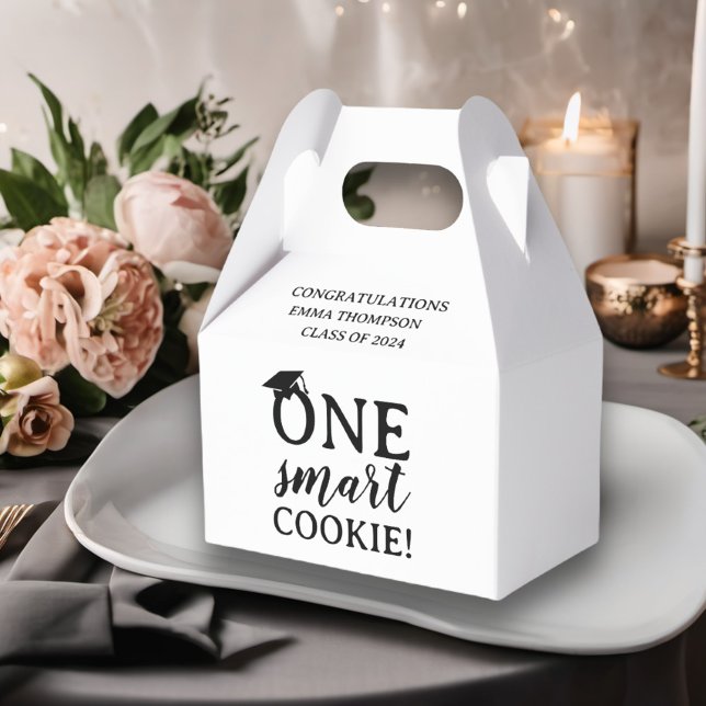 One Smart Cookie Class Of 2024 Graduation Favor Box (Creator Uploaded)