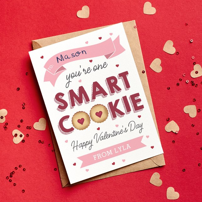 One Smart Cookie Classroom Valentines Day Card (Creator Uploaded)
