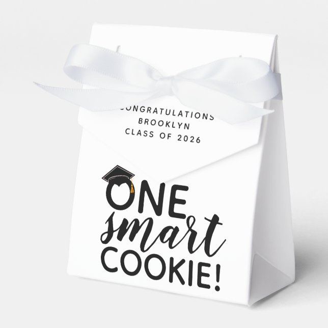 One Smart Cookie Graduation  Favor Box (Front Side)