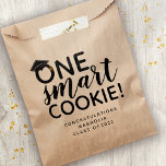 One Smart Cookie Graduation kraft Favour Bag<br><div class="desc">Celebrate your grad with this fabulous One Smart Cookie design!</div>