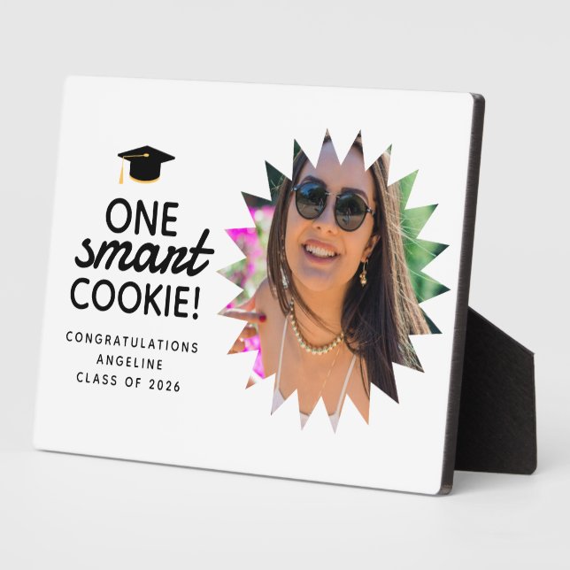 One Smart Cookie Graduation Party Celebration Plaque (Side)