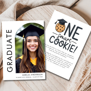 One Smart Cookie Graduation Photo Announcement