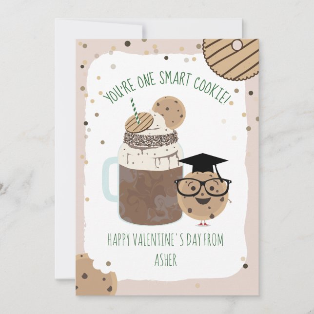 One Smart Cookie & Milkshake Classroom Valentine   (Front)