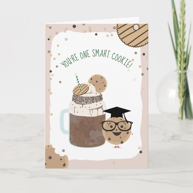 One Smart Cookie & Milkshake Classroom Valentine   Card (Front)