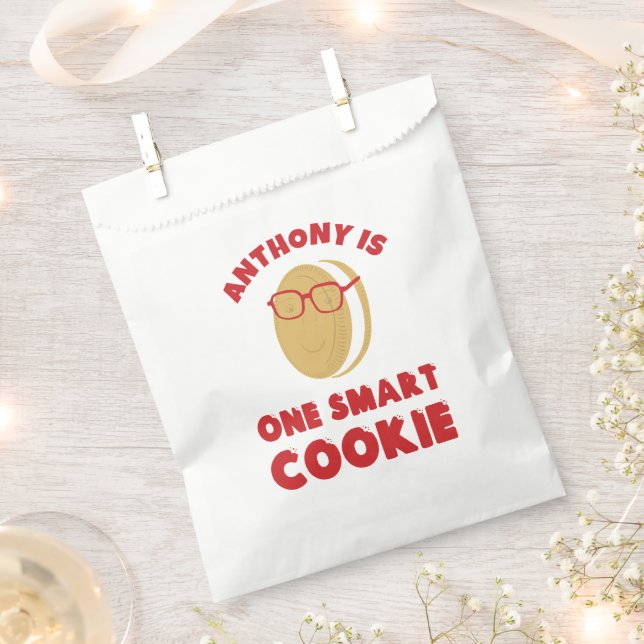 One Smart Cookie Personalized Graduation Party Favour Bag (Clipped)