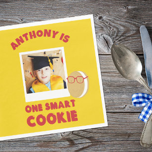 One Smart Cookie Personalized Graduation Party Napkin