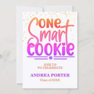 One Smart Cookied Graduation Party Invitation