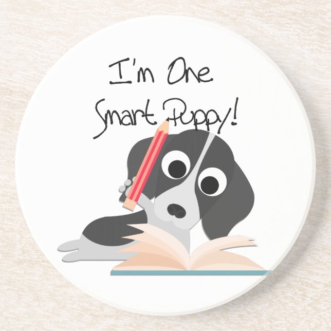 One Smart Puppy Coaster (Front)