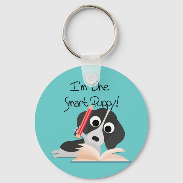 One Smart Puppy Keychain (Front)