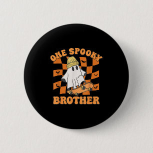 One Soky Brother Birthday Halloween Skateboarding  2 Inch Round Button