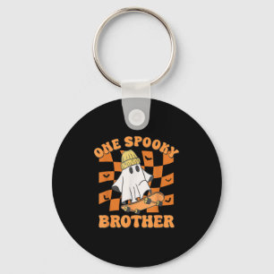 One Soky Brother Birthday Halloween Skateboarding Keychain