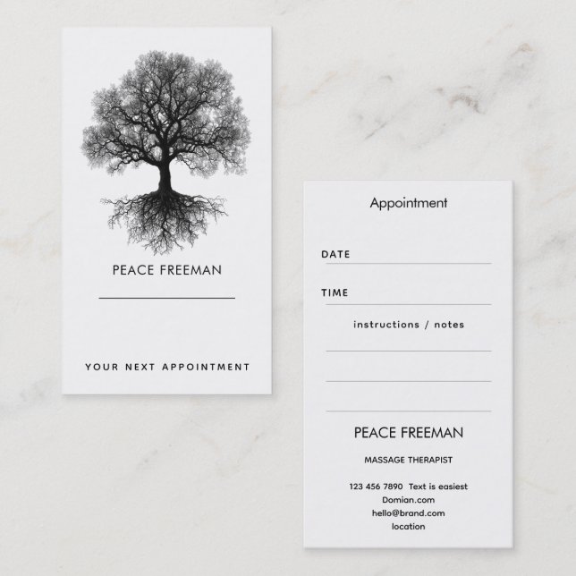 One Source | Tree of Life Design Business Card (Front/Back)