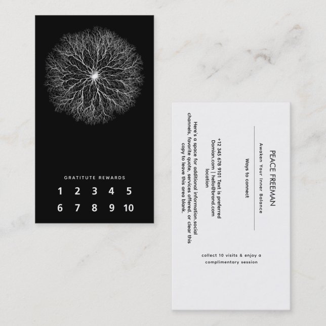 One Source | Tree of Life Design Business Card (Front/Back)