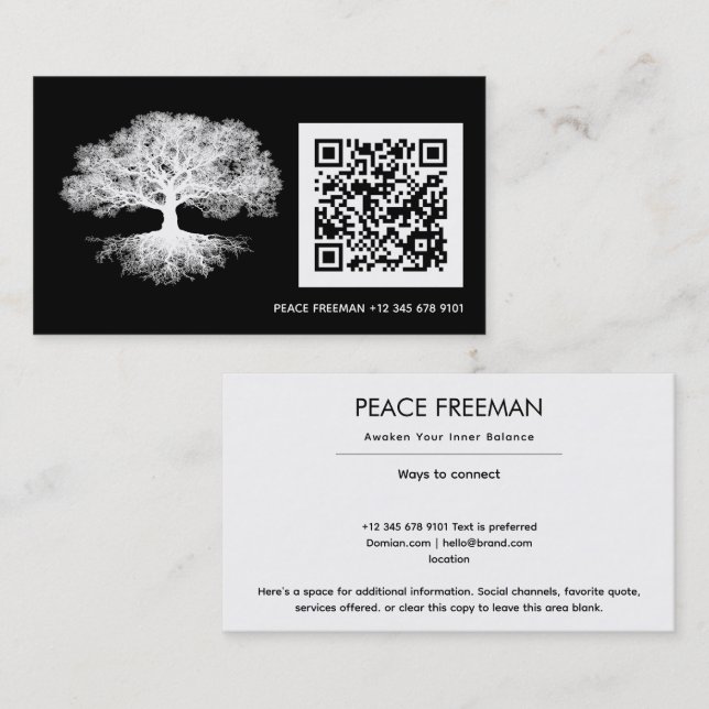 One Source | Tree of Life Design Business Card (Front/Back)
