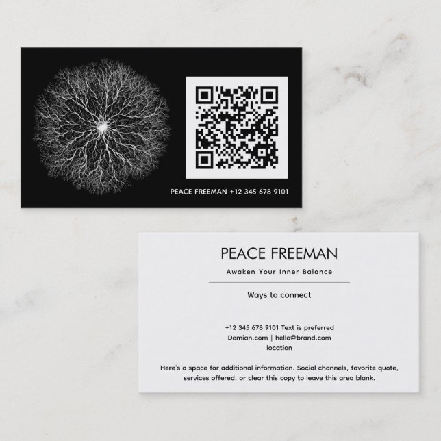 One Source | Tree of Life Design Business Card (Front/Back)