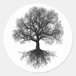 One Source Tree of Life Design Classic Round Sticker