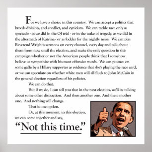 One Speech. One Dream Poster