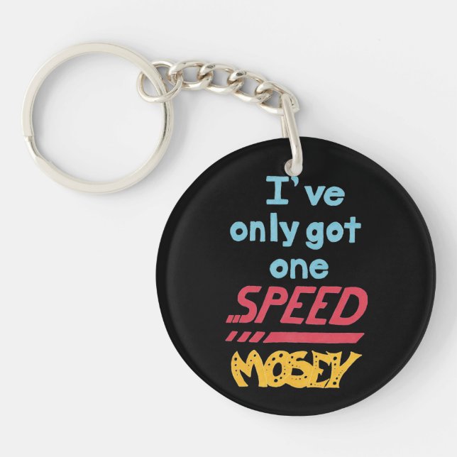 One Speed Keychain (Front)
