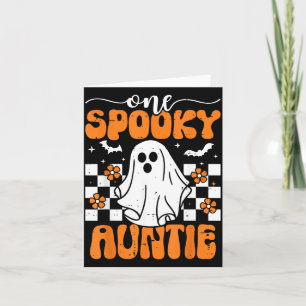One Spooky Auntie Matching Family Halloween Card