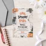 One Spooky Babe Cute Halloween Ghost 1st Birthday<br><div class="desc">👻🎃 One Spooky Babe – Cute Halloween Ghost 1st Birthday Vellum Invitations 🕸️✨ Celebrate your little Spooky Babe’s 1st birthday with these adorable vellum invitations! 🎀👻 Featuring a cute ghost and Halloween theme, these translucent invites set the perfect tone for a fun, festive, and not-too-spooky celebration. Perfect for costume parties,...</div>