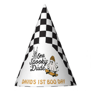 One Spooky Dude Halloween Birthday  Party Hat