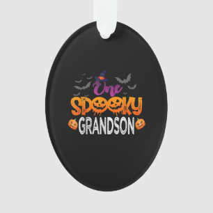 One Spooky Grandson Family Matching Halloween Ornament