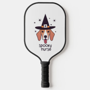 One Spooky Nurse Dog Halloween Enchantment Pickleball Paddle