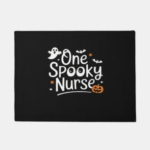 One Spooky Nurse Funny Ghost Nurse Halloween Essen Doormat