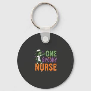One Spooky Nurse Halloween Design (2)_1 Keychain