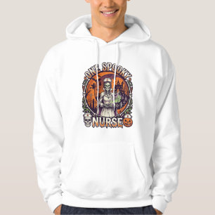 One Spooky Nurse Halloween Skeleton Potions Haunte Hoodie
