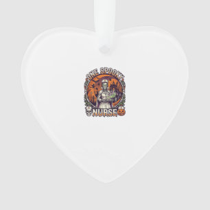 One Spooky Nurse Halloween Skeleton Potions Haunte Ornament
