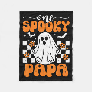 One Spooky Papa Matching Family Halloween Costumes Fleece Blanket