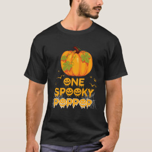 One Spooky Poppop  Dad Family Halloween Matching T-Shirt
